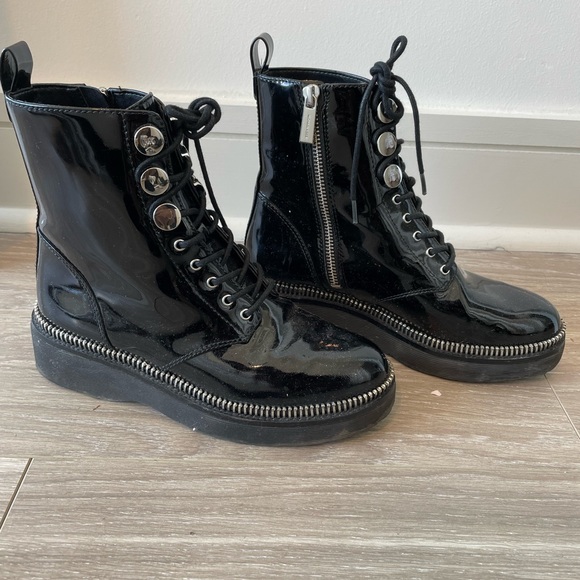 MICHAEL KORS HASKELL COMBAT BOOTS - Picture 3 of 4